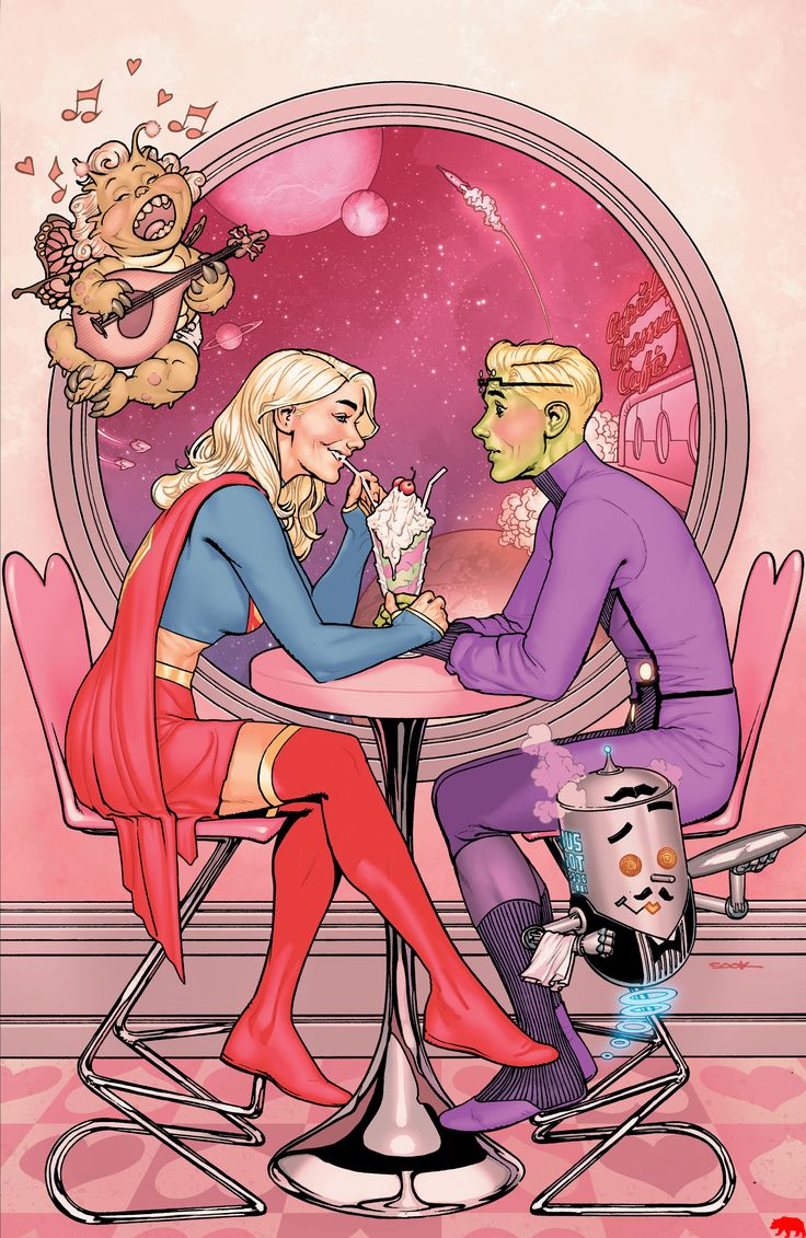 Brainiac 5 and Supergirl